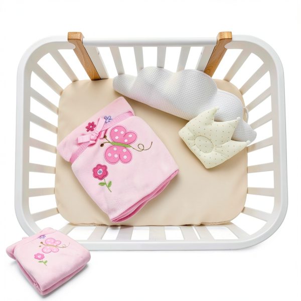 Spasilk Baby Plush Blanket Pink Butterfly 30x40-4