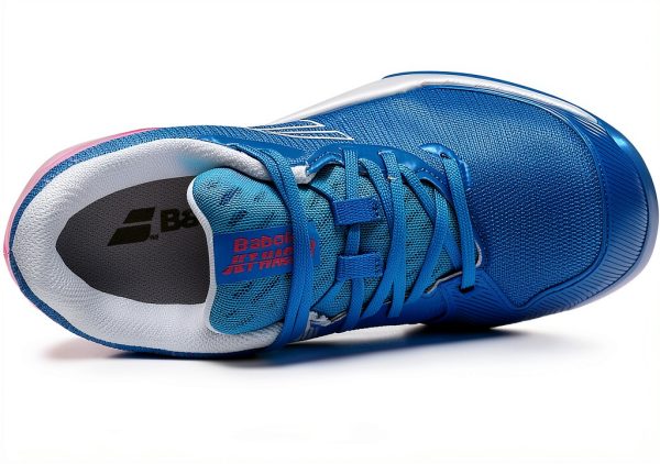 Babolat Junior Tennis Shoes French Blue Light Mesh-3