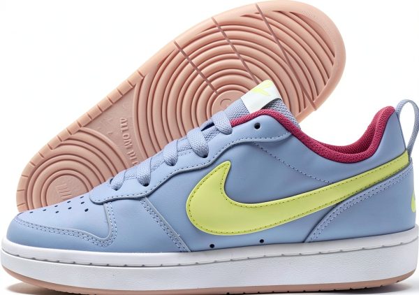 Nike Girls Tennis Shoes Blue Neon Pink Synthetic-0