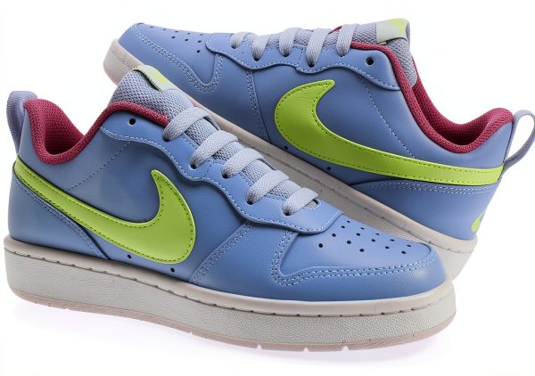 Nike Girls Tennis Shoes Blue Neon Pink Synthetic-3