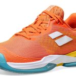 Babolat Orange Mesh Tennis Shoes for Girls-0