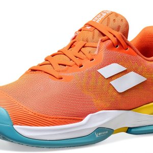 Babolat Orange Mesh Tennis Shoes for Girls-0