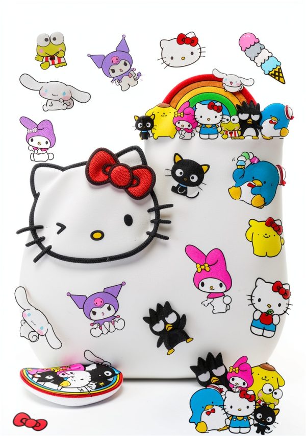Hello Kitty Travel Blanket Sanrio Kids Plush Toy Pillow Set-3
