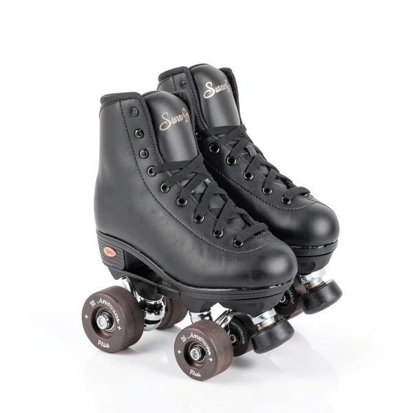 Sure-Grip Indoor Roller Wheels 55mm Black All American Plus Set of 8-3