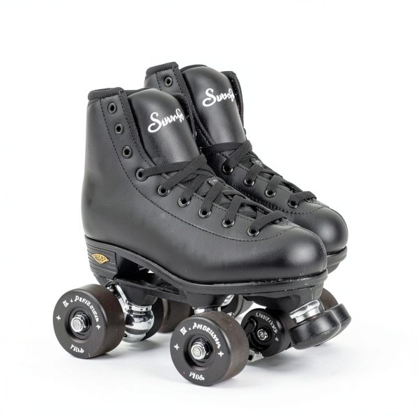 Sure-Grip Indoor Roller Wheels 55mm Black All American Plus Set of 8-5
