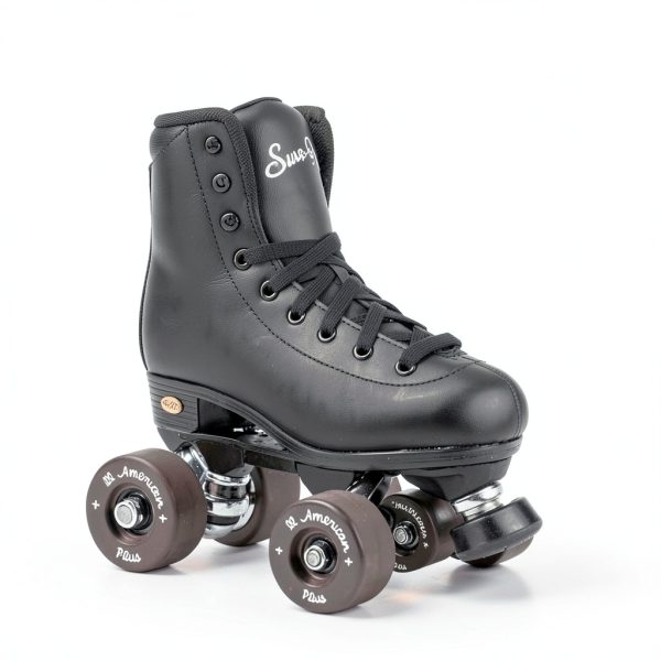 Sure-Grip Indoor Roller Wheels 55mm Black All American Plus Set of 8-1