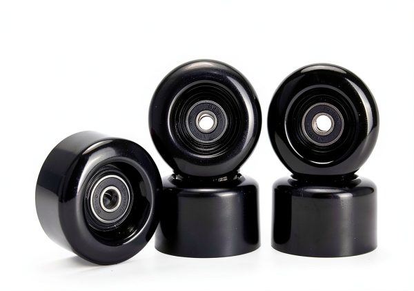 Roller Skate Wheels TOBWOLF 58mm Black 32mm Width 8 Pack ABEC9-1