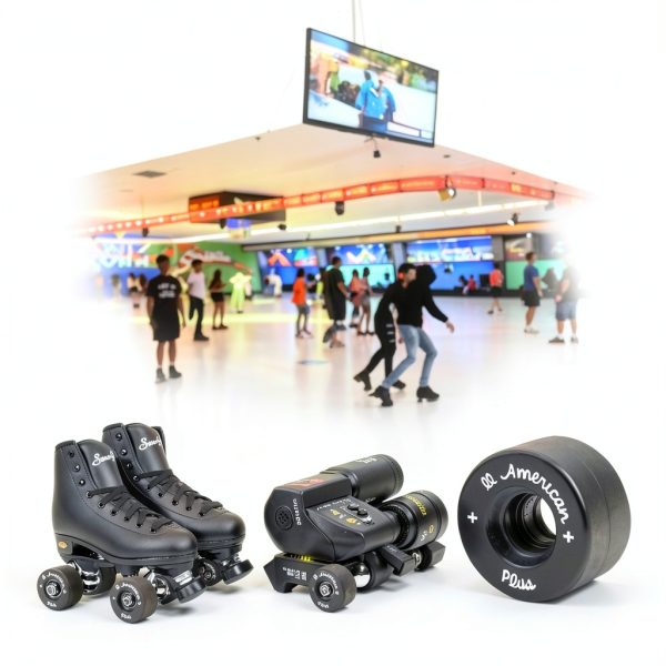 Sure-Grip Indoor Roller Wheels 55mm Black All American Plus Set of 8-2